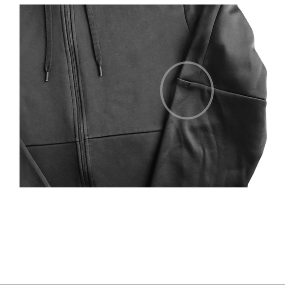 Reebok Sweatshirt Full Zip Black Hoodie Men’s Med - Picture 3 of 13